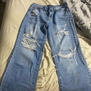 Wide legged ripped jeans Aeropostale